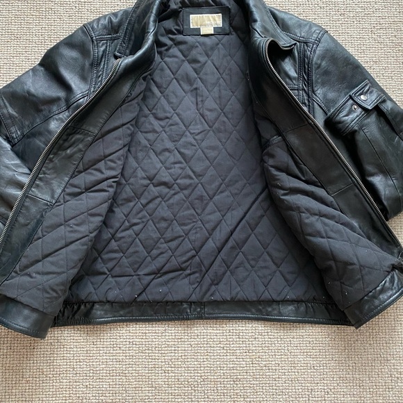 Michael Kors Black Leather Jacket - Picture 6 of 6